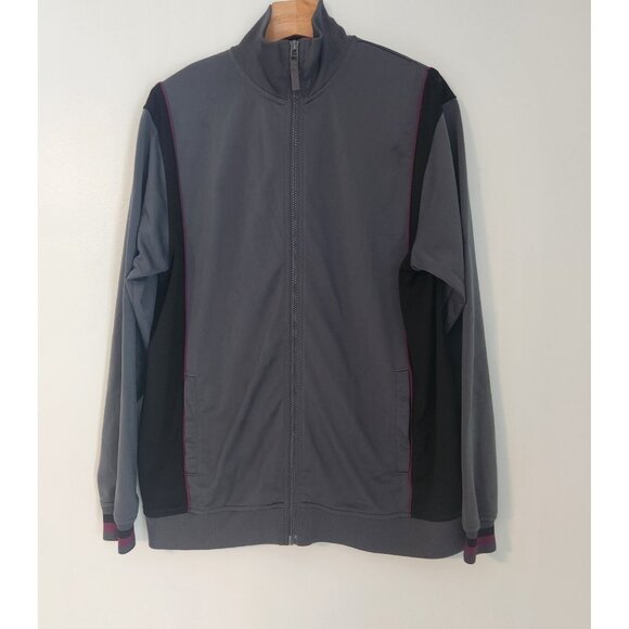 Greendog Boys Track‎ Jacket Full Zip Gray & Black Youth Boys Size XL 20 EUC - Picture 3 of 10